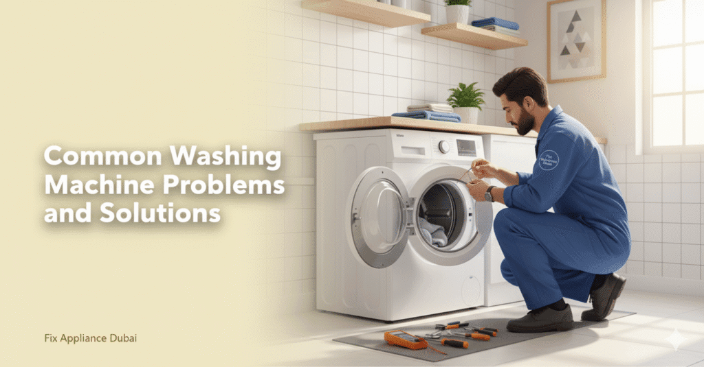 Common Washing Machine Problems and Solutions (2025 Guide for Dubai & UAE Homeowners)